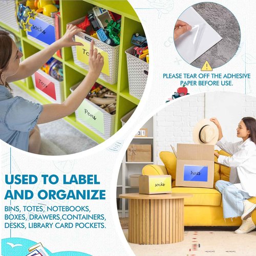 Outus Self Adhesive Shop Ticket Holders Clear Plastic Sleeves Adhesive Pockets Work Order Job Ticket Holders for Home Office Posting Signs(11 x 8.5 Inch,60 Pcs)