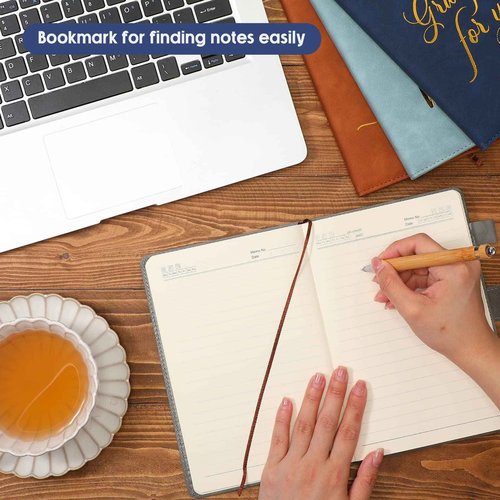 Fulmoon 10 Pcs Christmas Employee Appreciation Gifts Bulk Inspirational Thank You Notebook A5 Leather Notebooks for Coworker Team Staff Volunteer Assistant Social Worker Office Supplies(Classic)