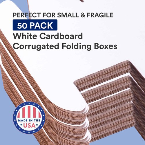 BOX USA Shipping Boxes Small 11.125"L x 8.75"W x 4"H, 50-Pack | Corrugated Cardboard Box for Packing, Moving and Storage