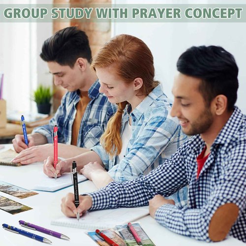 Chiisong 80 Sets Spanish Christian Gifts Bulk for Church Bible Verse Pens with Bookmarks Back to School Regalos Cristianos En Español for Religious Church Teachers
