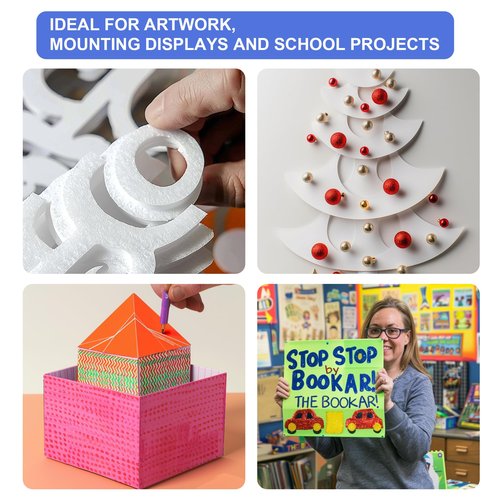 Foam Board 24" x 36" x 3/16" (5mm) - 12 Pack, White Poster Board, Double-Sided, Acid-Free Foam Core Board for Signs, Presentations, Schools, Offices, and Art Projects