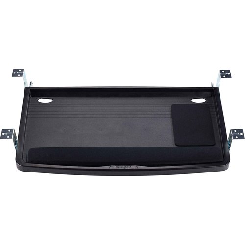 Kensington Keyboard Tray Under Desk, SmartFit Ergonomic Slide-Out Keyboard Drawer with Cable Management, Extra-Wide Height Adjustable Keyboard Holder, 24.5" x 11.75", Black K60004US