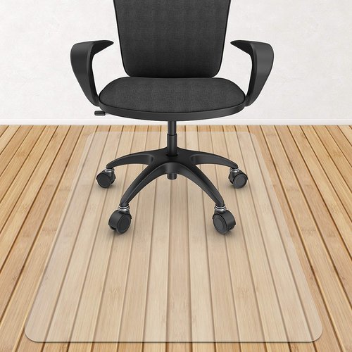 Azadx Chair Mat for Hardwood Floor 36" x 48" Office Chair Mat for Hardwood Floors 2mm PVC Slip Resistant Heavy Duty Floor Protector Computer&Desk Chair Mats for Rolling Chairs