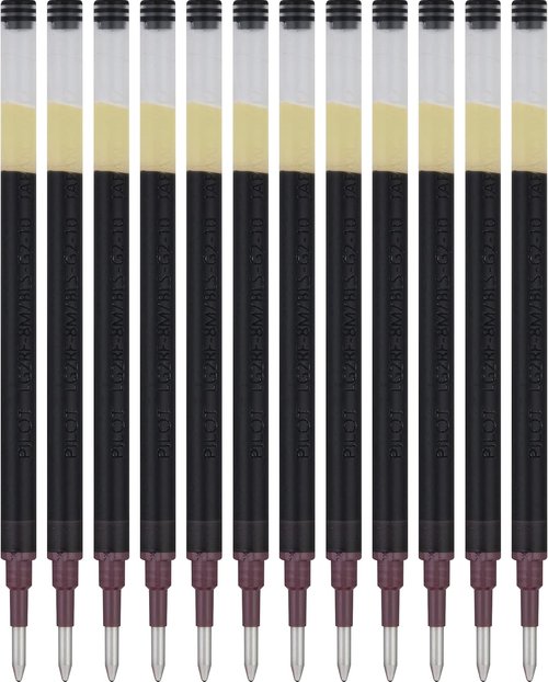 PILOT G2 Gel Ink Refills - Bold 1.0mm Black Ink for Rolling Ball Pens | 12-Pack