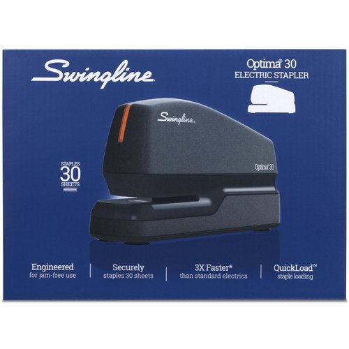 Swingline Electric Stapler, 30 Sheet Capacity, Optima 30, Black (42150)