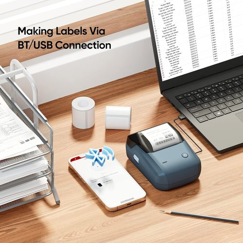 NIIMBOT B1 Label Maker - Includes 2 Rolls of Tape for Easy Organization and Labeling