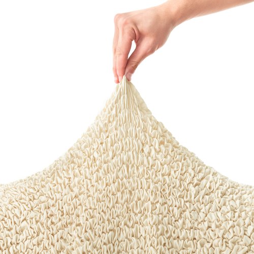 PAULATO BY GA.I.CO. Office & Gaming Chair Cover - Stretch Computer Desk Chair Cover with Zipper - Soft Fabric Slipcovers - Durable Chair Slip Cover - Microfibra Collection - Cream (Office Chairs)