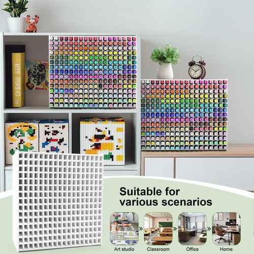270-Slot Marker Holder with Adjustable Dividers, Marker Storage Organizer for Desk, Home, Office, Craft Room, and Classroom