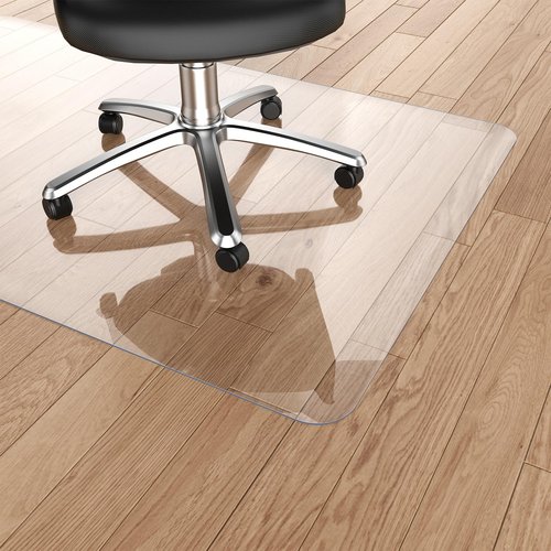 Warmstar Clear Office Chair Mat for Hardwood Floor,36"x47" Plastic Floor Mat Clear Rolling Mat for Office Chair No Curling,Heavy Duty Clear Desk Chair Mat Wood Tile Floor Mat for Office & Home