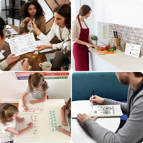 Board Geeks Dry Erase Board 9"x12"- Small 25 Classroom Mini White Boards for Students, Teachers | Double Sided Small White Board Bulk (25 Pk)