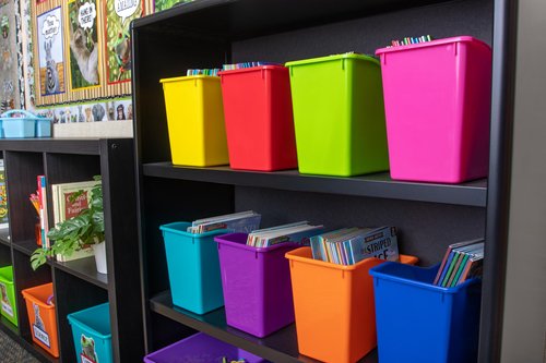 Teacher Brights Plastic Book Bin 6-Pack (TCR2088636)