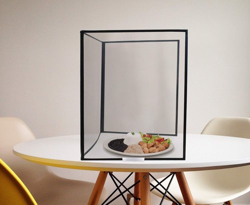 Risch - Shield – Desk Desk Shield - Portable Clear Vinyl Protective Shield for Use in Classrooms, on Desks or at Tables- 14.5" x 19.5" - Made in USA (Pack of 2)