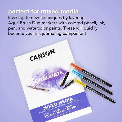 LYRA Aqua Brush Duo Brush Painters, Set of 24 Pens, Assorted Colors (6521240)