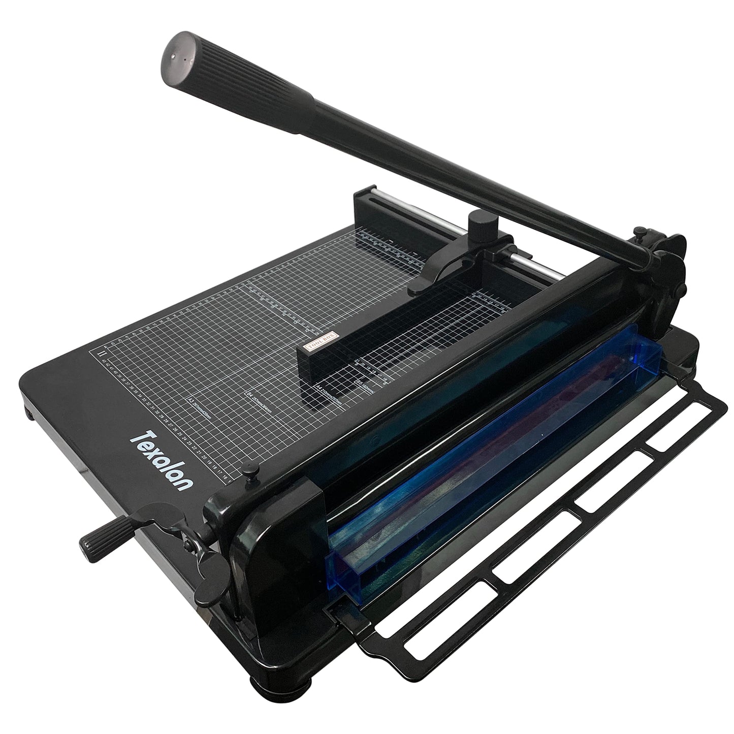 TEXALAN(R) Heavy Duty Guillotine Paper Cutter Black 400 Sheets Stack Paper Trimmer (A3-17'' Paper Cutter)