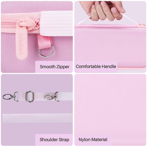 Lebakort Hard Case Compatible with Bose SoundLink Flex 2nd Gen/Bose SoundLink Flex Portable Speaker, Petal Pink Case