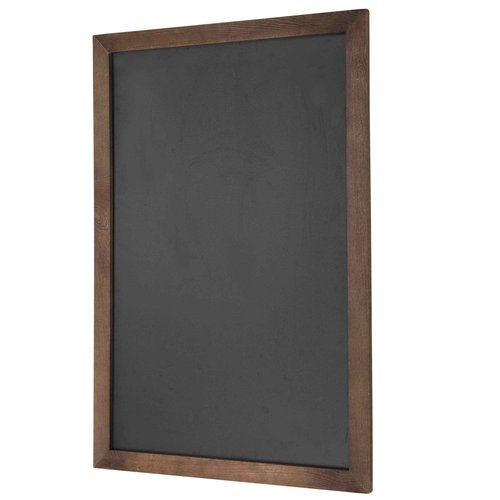 MyGift 36 x 24 Large Chalkboard Sign with Rustic Brown Wood Frame, Hanging Erasbale Menu Board, Wedding and Event Chalkboard Signage