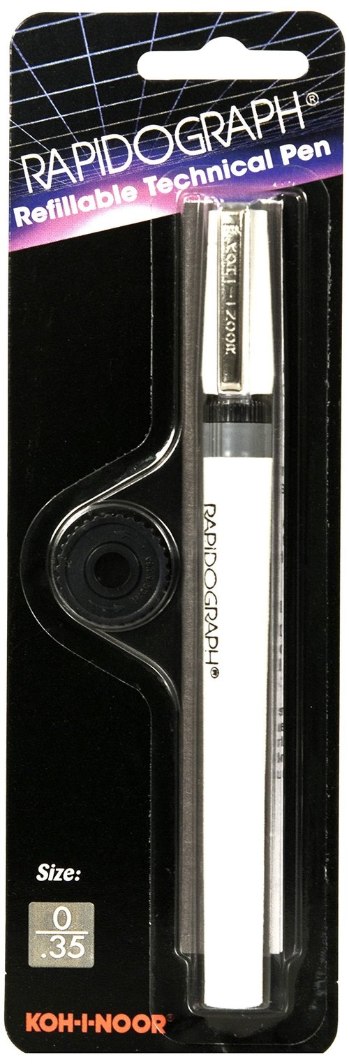 Koh-I-Noor Rapidograph Technical and Artist Pen, .35mm Nib, 1 Each (3165.Z)