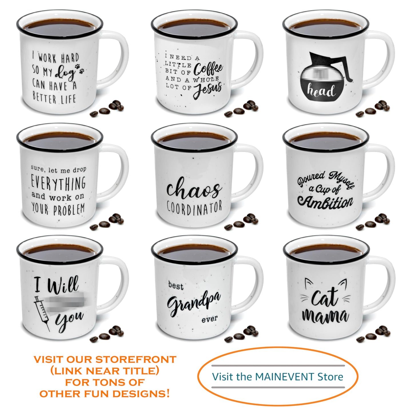 MAINEVENT I Work Hard So My Dog Can Have A Better Life Mug 11 Ounce Ceramic Coffee Mug, Gifts For Dog Lover Cup