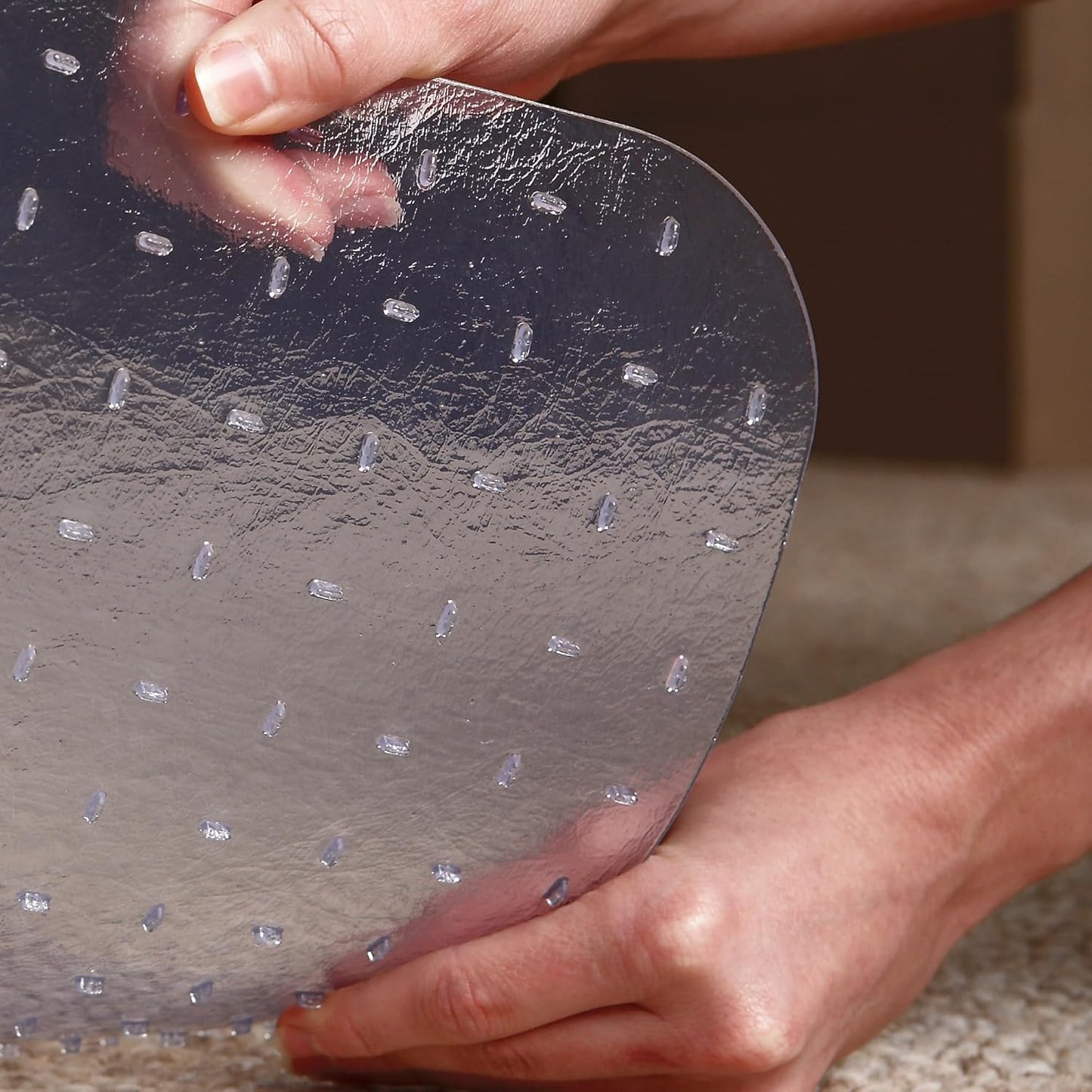 Staples Office Chair Mat - Clear Floor Protection for Medium-Pile Carpets | 53 x 45 Inch with Extended Coverage