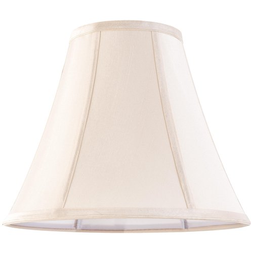 Cream Bell Lamp Shades Medium Lamp Shade 6" Top x 13" Bottom x 10.6" High(Spider) Modern Fabric Lamp Shade for Floor Lamp,Table Lamp,Bedside Lamp, Side Ribbing Replacement Lampshade by GO&SO