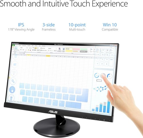 ASUS VT229H 21.5" 1080P IPS Touchscreen Monitor - Eye Care Technology | HDMI & VGA Connectivity