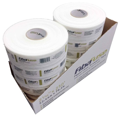FibaFuse Adfors FDW8652 Paperless Drywall Joint Tape 2 in. x 250 ft. White, Pack of 10