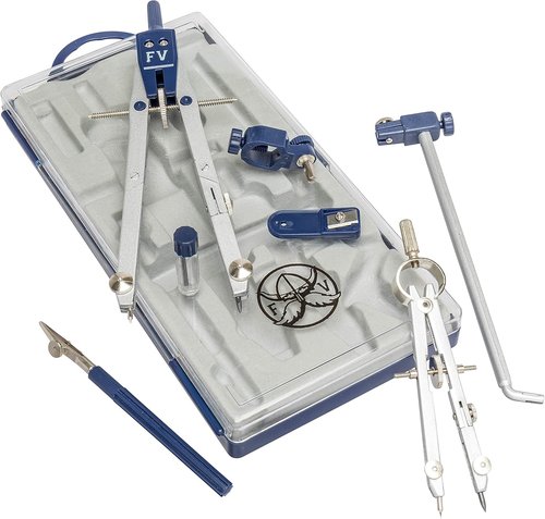 Drafting Compass | Geometry Set for Precise Drawing - Large Extension Beam for School & Engineering