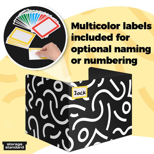 22-Pack Desk Dividers for Students - Durable & Waterproof Plastic Study Carrel Divider, Classroom Folders Teacher Supplies, Easy-to-Clean Plastic Privacy Shield Folder Boards for Student Desks