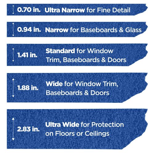 Scotch Painter's Tape Original Multi-Surface Painter's Tape, 1.88 Inches x 60 Yards, 8 Rolls, Blue, Tape Protects Surfaces and Removes Easily, Multi-Surface Painting Tape for Indoor and Outdoor Use