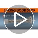 KOVOSCH 2 Pack Satin Nickel Spring Door Stops - 3-1/4" Wall Protectors with Rubber Tips
