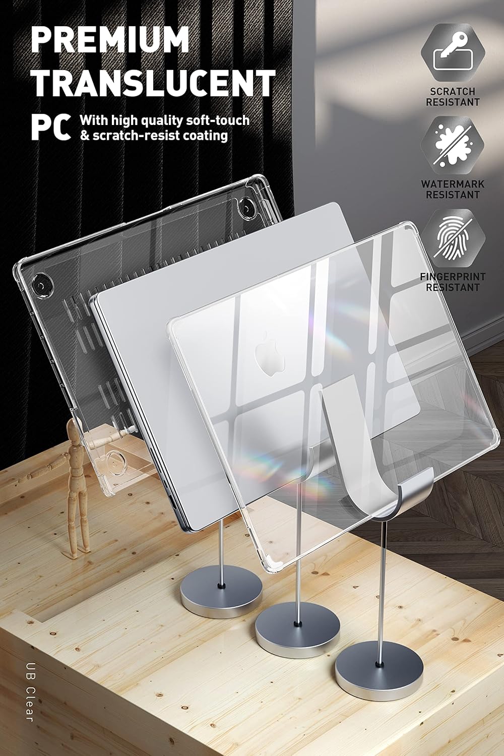 SUPCASE MacBook Pro 14 Inch Case | Anti-Scratch Slim Transparent Cover for 2021-2026 Models