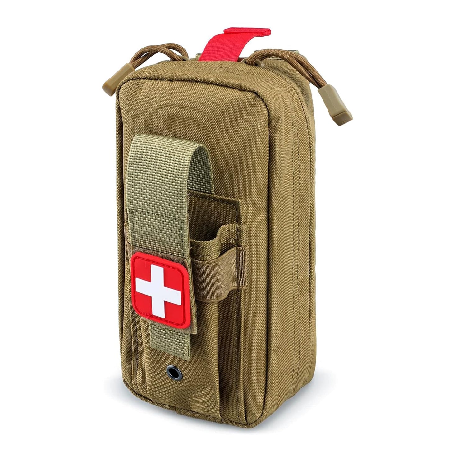 ifak Pouch Small Molle First aid Bag Empty Trauma Medical Bag Tactical Belt Pouch (US-TAN)