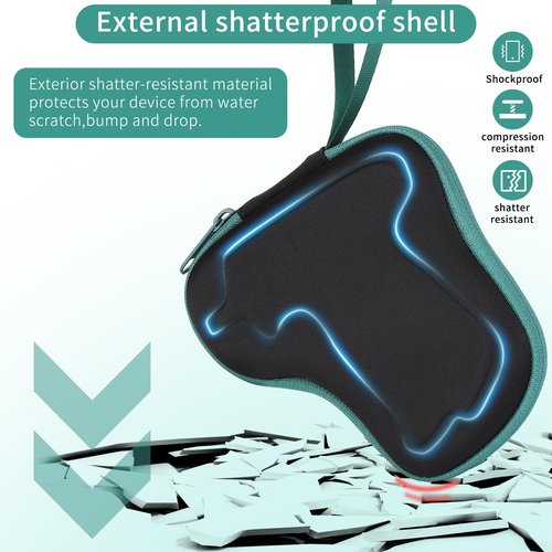 EVA Protective Case is Compatible with Micro Stitch Gun for Clothes,including 2000 Pieces of 0.18-Inch Micro Fasteners (Half White and Half Black)