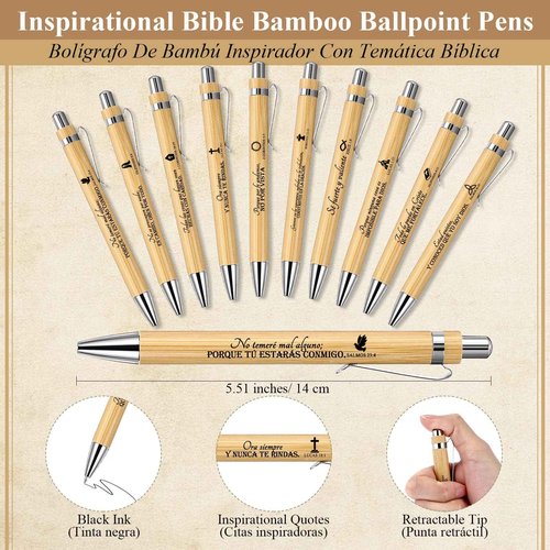 Spakon 30 Sets Christian Gifts for Women Men Bulk Spiral Kraft Prayer Journals Notepad Bible Verse Pen Religious Daily Planner Notebook for Church VBS Sunday School Teacher (Tree Style)
