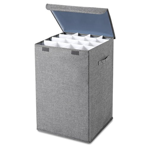 Yalikop Roll File Storage Organizer Poster Blueprint Folder Linen Storing Poster Anchor Charts 16 Slots 15.7 x 15.7 x 24 Inch for Architectural Map Home Office School Gift Wrap Items