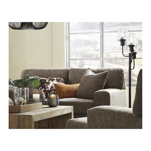Signature Design by Ashley Jaak Contemporary 60" Floor Lamp with 3 Glass Shades, Bronze