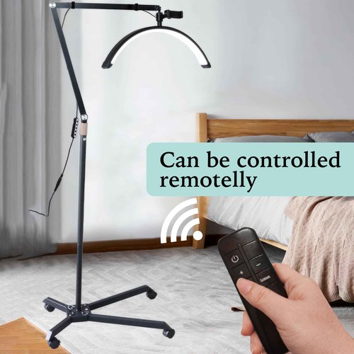 Half Moon Lamp for Lash Extension, LED Floor Light, Lighting for Beauty, Skincare, Lashes, Eyebrows, Lash Lamp for Eyelash Tech, Filming Content Creation,
