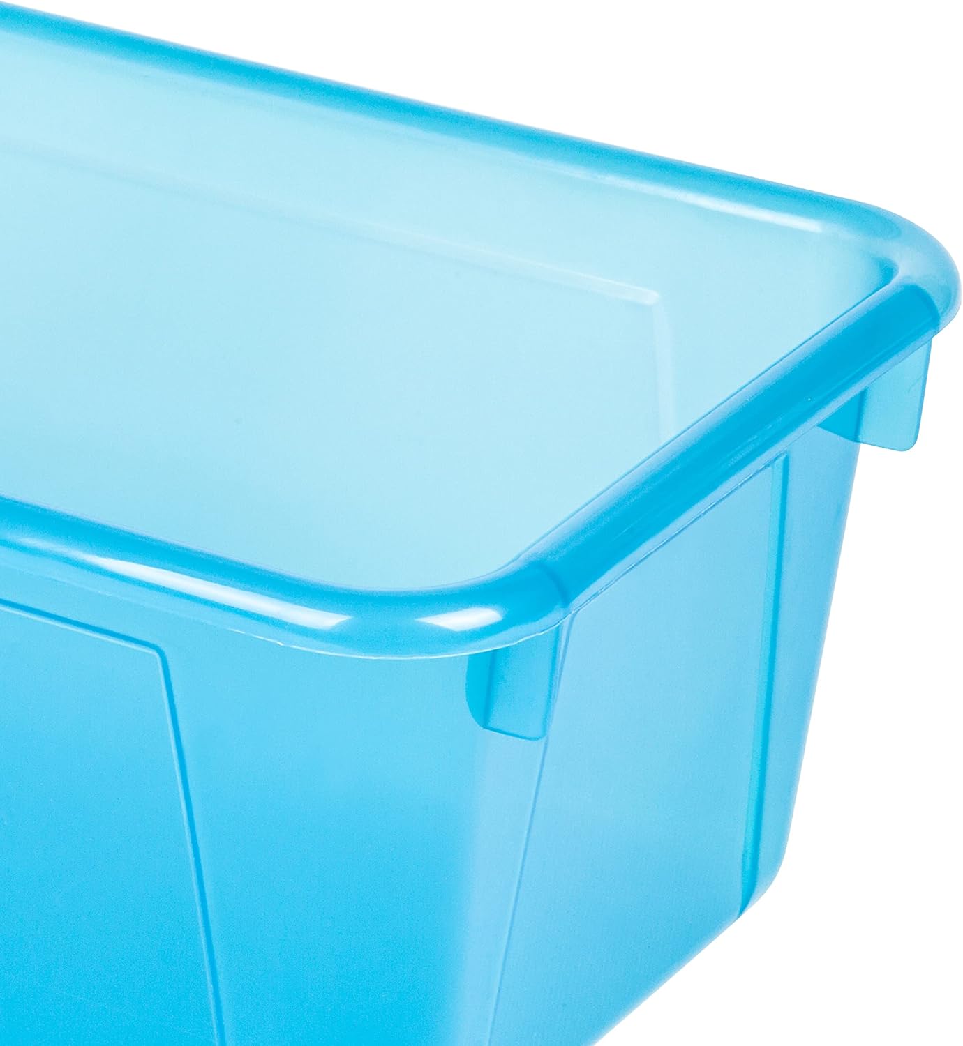 Storex Small Cubby Bin - Candy Teal, 5-Pack | 12.2 x 7.8 x 5.1 Inches for Organized Storage