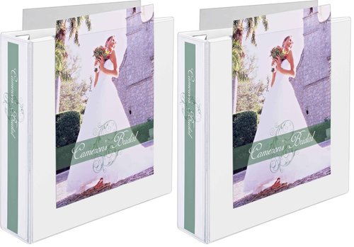 Avery Heavy-Duty View 3 Ring Binder, Extra Wide, 2" EZD Rings, 1 White Binder (01320) (Pack of 2)