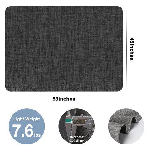 AiBOB Office Chair Mat for Hardwood Floor & Tile Floor, 53" x 45"Heavy Duty Computer&Desk Chair Mat for Rolling Chairs, Hard Floor Protector for Home Office