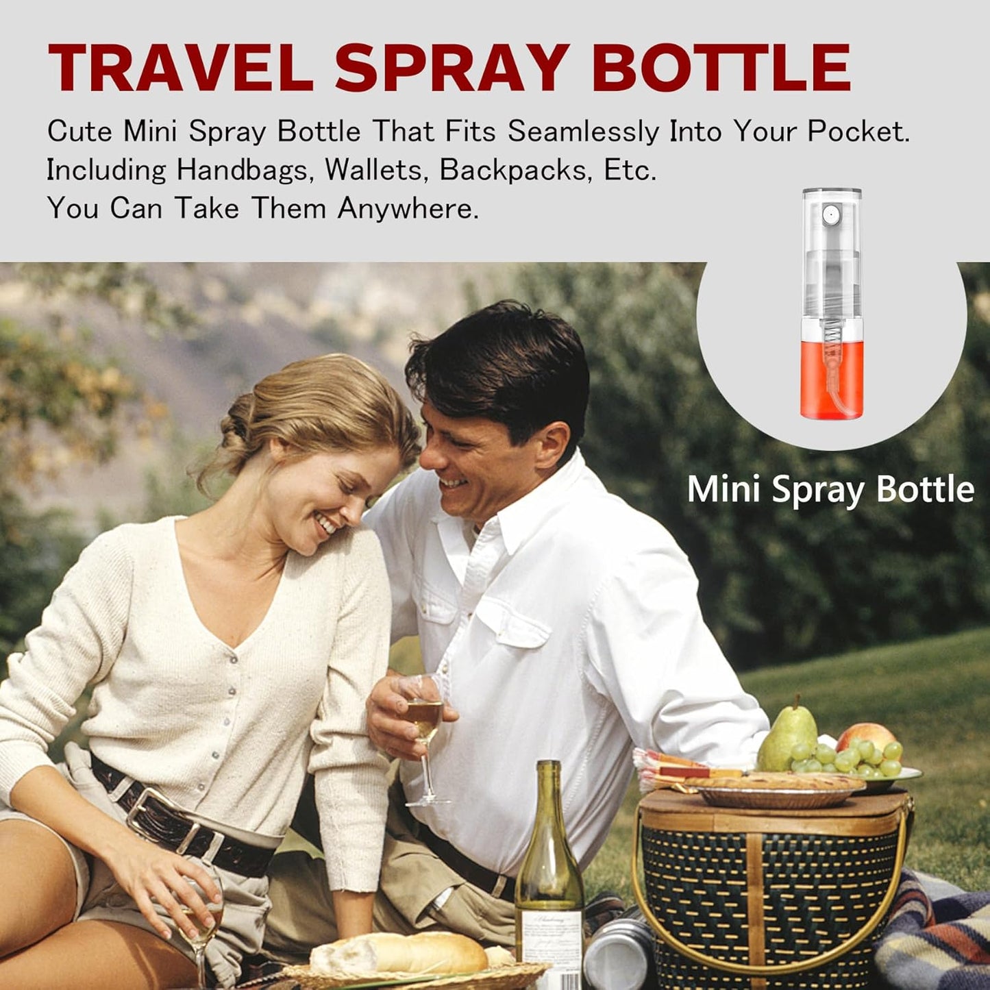 Skiennix Mini Spray Bottle - Refillable Glass Atomizer for Perfume & Essential Oils | 2ml, 60 Pcs
