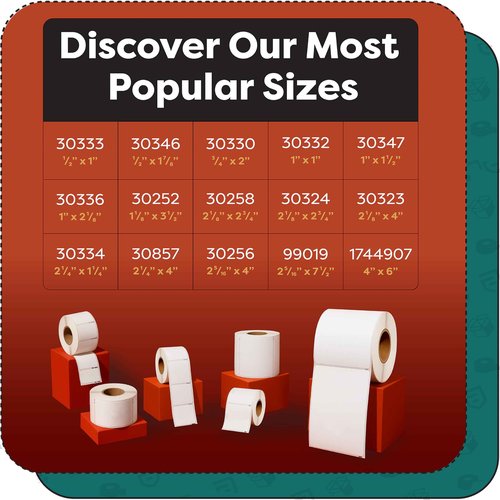 Aegis Adhesives - Compatible Direct Thermal Labels Replacement for DYMO 1744907 (4" X 6") Shipping - Use with Labelwriter 4XL Desktop Printers 4” Wide (8 Rolls)