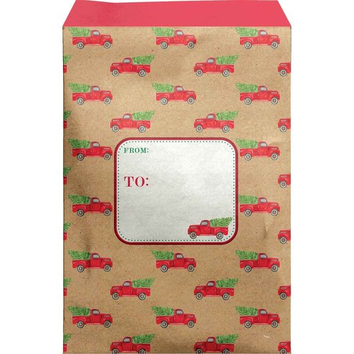 Jillson & Roberts Small Christmas Decorative Foam Padded Mailing Envelopes, White, Blue, Navy, Red, Green, Lime, Pink, Purple, Yellow, Orange, Black, 12 Count