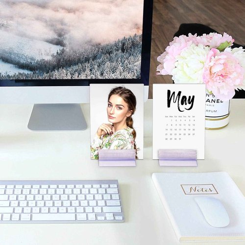 Fulmoon 100 Pcs Sign Holder, Adhesive Base Sign Holders Multiple Uses for Counters, Warehouses, Base Holders with Strong Adhesive (1.6 * 3in)
