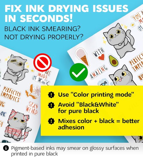 95% Clear Sticker Paper - Printable Vinyl for Inkjet & Laser Printers | 20 Sheets, 8.5x11 Waterproof Labels
