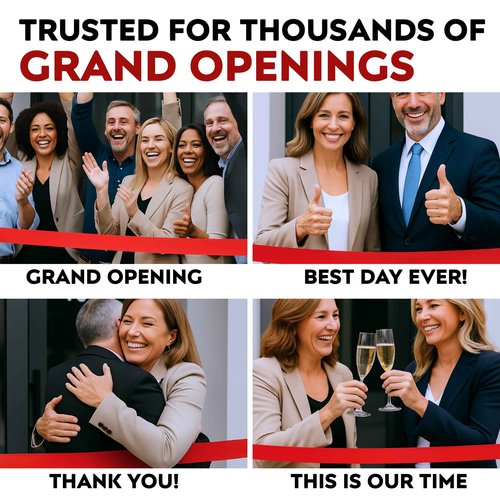 Extra Large Grand Opening Scissors – 30 Inch Gold Ceremonial Scissors for Ribbon Cutting Grand Opening Golden Shears for Special Event Giant Shears Gold for Inauguration and Ceremony