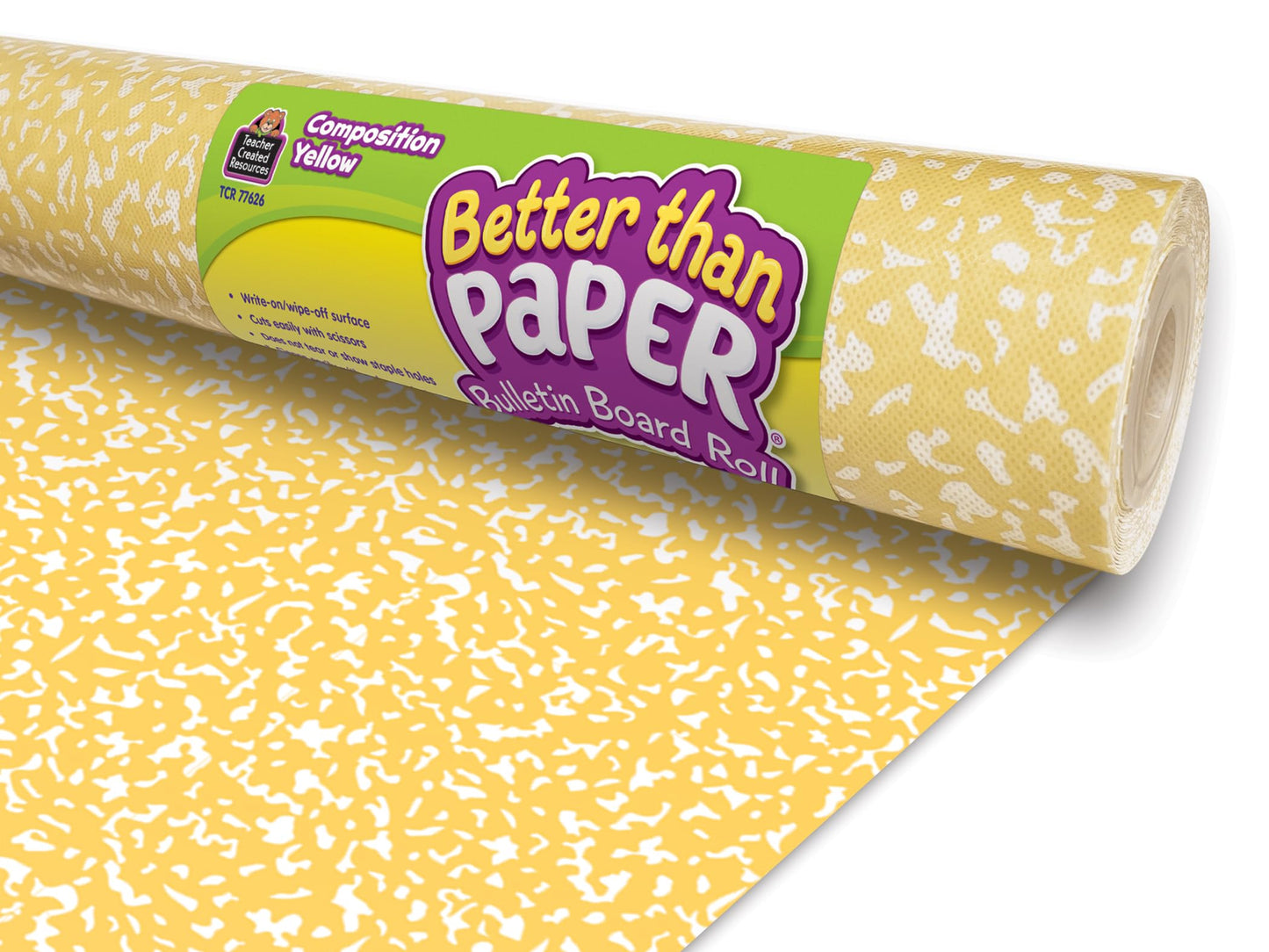 Teacher Created Resources Composition Yellow Better Than Paper Bulletin Board Roll (TCR77626)