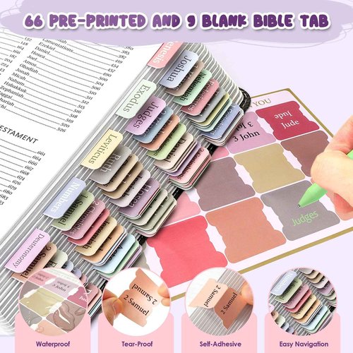 HUIJUTCHEN Bible Study Supplies 32 PCS Bible Journaling Kit with Pencil Case No Bleed Highlighters&Pens Sticky Notes Index Tab Bible Journaling Supplies for School Office Home