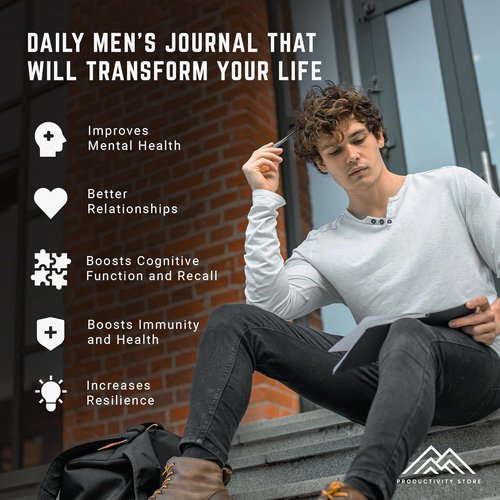 Better Man Journal | Gratitude & Reflection Journal for Mindfulness - 5-Minute Guided Self-Care Journal