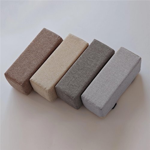 Office Chair Armrest Pads 2 Pc Cotton Linen Foam Elbow Pillow Chair Armrest Pads Support Arm Rest for Office Chair Elbow Relief(Beige)